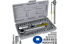 Kompletny zestaw nasadkowych kluczy 40 sztuk do domu i warsztatu