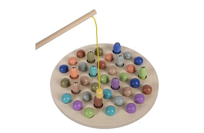 Drewniana gra magnetyczna - łapanie rybek