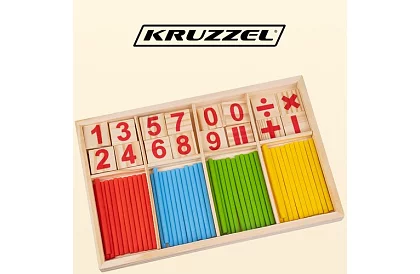Drewniane edukacyjne liczydło matematyczne