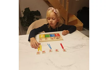 Drewniane edukacyjne liczydło matematyczne