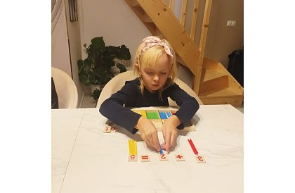 Drewniane edukacyjne liczydło matematyczne