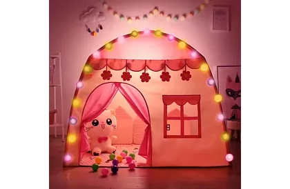Dziecięcy namiot – domek z oświetleniem