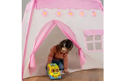 Dziecięcy namiot – domek z oświetleniem