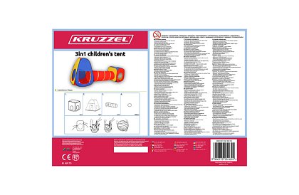 Namiot z tunelem - zjeżdżalnia 3 w 1
