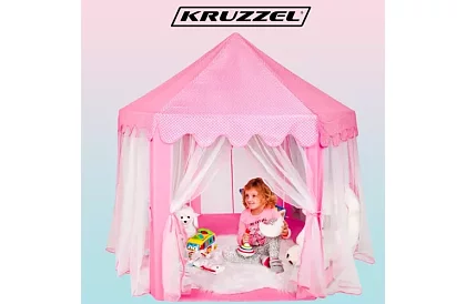 Dziecięcy różowy namiot – pałac 135 x 135 x 140 cm