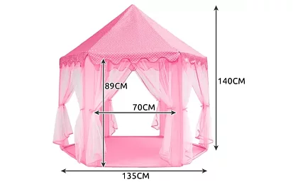 Dziecięcy różowy namiot – pałac 135 x 135 x 140 cm