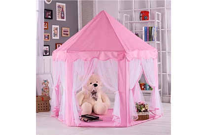 Dziecięcy różowy namiot – pałac 135 x 135 x 140 cm
