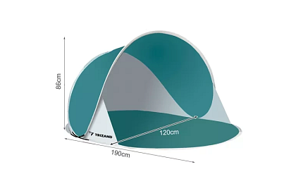 Duży namiot plażowy samorozkładający się – 190 × 120 × 86 cm