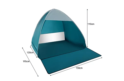 Samorozkładający się namiot plażowy POP-UP – 150 × 120 × 110 cm