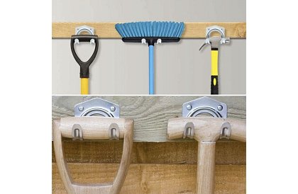 Metalowe wieszaki na narzędzia ogrodowe i warsztatowe – 20 szt.