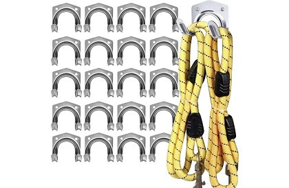 Metalowe wieszaki na narzędzia ogrodowe i warsztatowe – 20 szt.