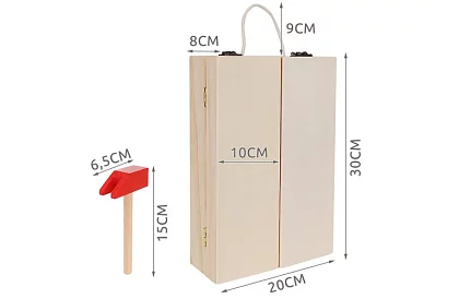 Drewniane narzędzia – zestaw dla dzieci