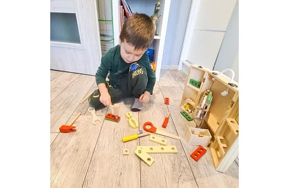 Drewniane narzędzia – zestaw dla dzieci