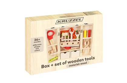 Drewniane narzędzia – zestaw dla dzieci