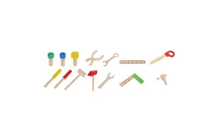 Drewniane narzędzia – zestaw dla dzieci