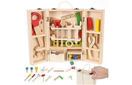 Drewniane narzędzia – zestaw dla dzieci