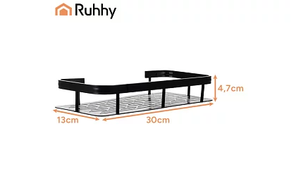 Aluminiowa półka łazienkowa - 2 szt.