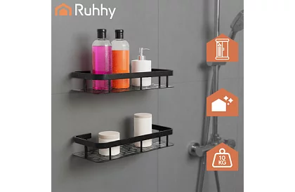 Aluminiowa półka łazienkowa - 2 szt.