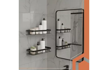 Aluminiowa półka łazienkowa - 2 szt.