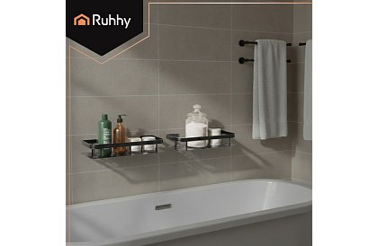 Aluminiowa półka łazienkowa - 2 szt.