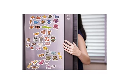 Zestaw 40 magnesów ze zwierzątkami w pudełku