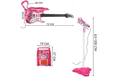 Zestaw muzyczny - Gitara + wzmacniacz + mikrofon