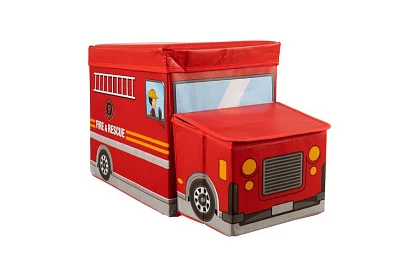 Box na zabawki - wóz strażacki