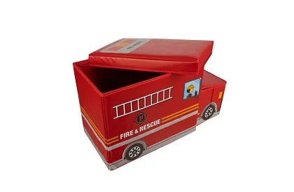 Box na zabawki - wóz strażacki