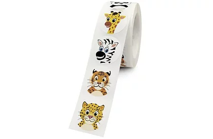 Naklejki motywacyjne dla dzieci na rolce – 500 szt.