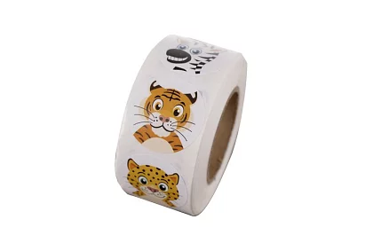 Naklejki motywacyjne dla dzieci na rolce – 500 szt.