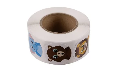 Naklejki motywacyjne dla dzieci na rolce – 500 szt.