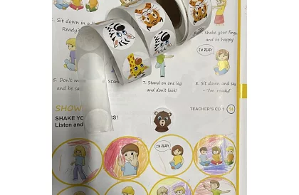 Naklejki motywacyjne dla dzieci na rolce – 500 szt.