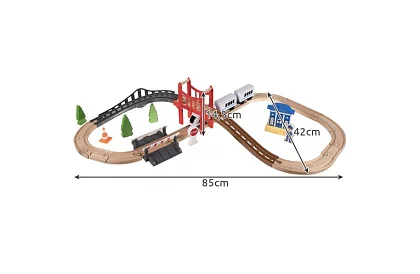 Tor kolejowy – tor na baterie 3,2 m drewniany