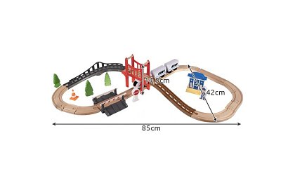 Tor kolejowy – tor na baterie 3,2 m drewniany