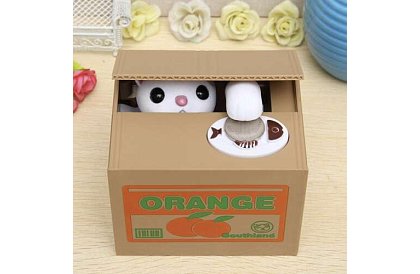 Automatyczna kasa - kotek złodziej monet