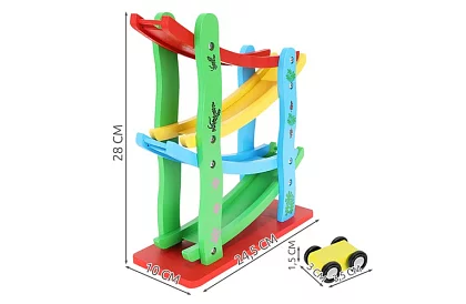 Drewniana trasa dla samochodów