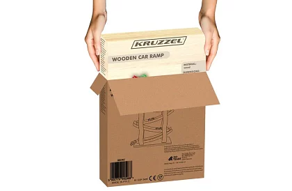 Drewniana trasa dla samochodów