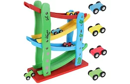 Drewniana trasa dla samochodów