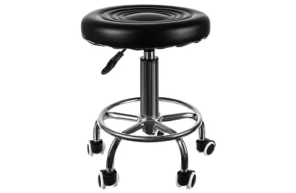 Kosmetyczne krzesło na kółkach - regulowane