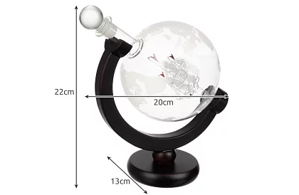 Duża zestaw – karafka globe z szklankami do whisky