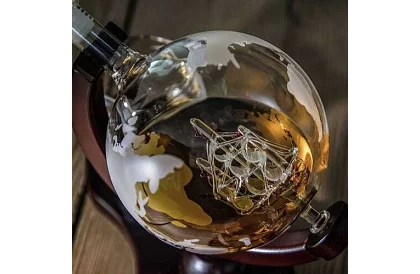 Duża zestaw – karafka globe z szklankami do whisky