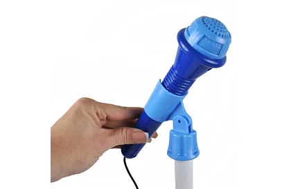 Zestaw muzyczny – niebieski - gitara + wzmacniacz + mikrofon