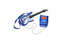 Zestaw muzyczny – niebieski - gitara + wzmacniacz + mikrofon