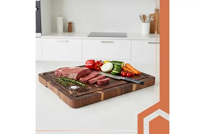 Deska kuchenne z akacji – 43 × 33 × 3 cm