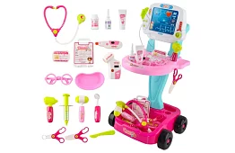 Mały doktor – zestaw do gry w doktora z wózkiem