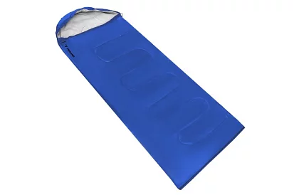 Śpiwór turystyczny 2w1 - niebieski