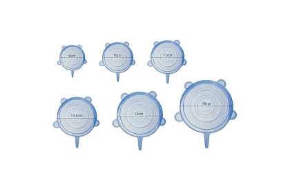 Silikonowe nakrętki do uszczelniania pojemników – zestaw 6 szt.