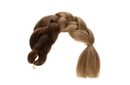 Syntetyczne ombre warkocze na włosy – ciemny blond