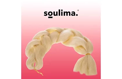 Syntetyczne ombre warkocze na włosy – jasny blond