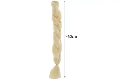 Syntetyczne ombre warkocze na włosy – jasny blond